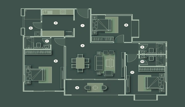 Lohia Jain The Reserve
 Floor Plan